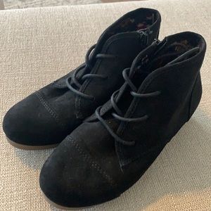 Mad Love Black Wedge Shoes